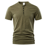 Herren Casual T-Shirt | Kurzärmeliges Basic Oberteil – Dunkelgrün