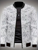 Dagan - Lässige Sportjacke Mit Langen Ärmeln Und Reißverschluss – Weiß
