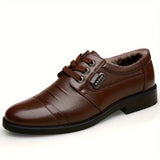 Winterschuhe Herren | Schnürschuhe Mit Gefüttertem Inneren – Braun