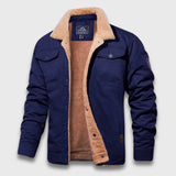 Reinier | Klassische Piloten-Bomberjacke – Marinblau