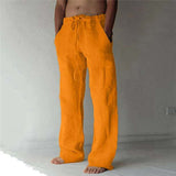 Nils | Modische dünne Freizeithose – Orange