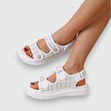 Mireya – Karosandalen – Weiß