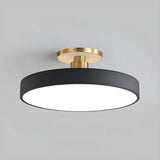 LuxLume | Moderne LED-Deckenleuchte mit edlen Goldakzenten – Schwarz