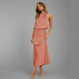Dorothea | Stylish Maxi-Kleid mit Leichtigkeit – Rosa