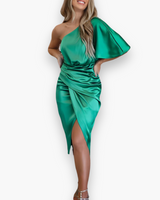 Damen Festliches Elegantes Kleid | Midi – Grün