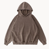 Bratis – vintage-fleece-komfort-hoodie für herren – Braun