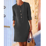 Della | Schlichtes elegantes Kleid – Schwarz