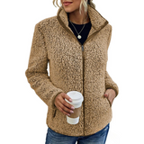 Bequemes Damen Fleece-Weste - Petra – Khaki
