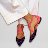 Isla | Ballerinas mit Riemchen – Lila