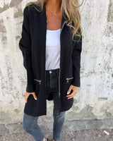 Eva | Langarm-Cardigan – Schwarz