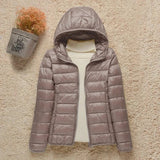 Wasserdichte und ultraleichte winterjacke für damen – Grau