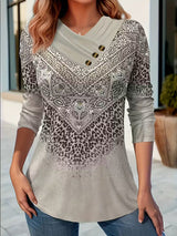 Dainora – Minikleid im Ethnischen Stil Mit Tatarischem Drucken – Grau