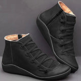 Wenora - High-Top-Sneaker mit Reißverschluss und Schnürung – Schwarz