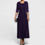 Marilou™ – Weiches Samtkleid – Lila