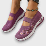 Averina – Femininer Komfort-Sneaker mit Stickerei – Violett