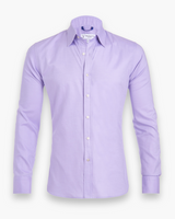 Herren Modisches Zip Fit Hemd | Elegant – Lila
