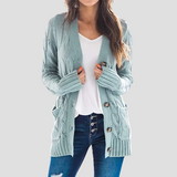 Josephine | Kabelstrick-Cardigan – Hellblau