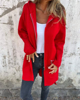 Eva | Langarm-Cardigan – Rot