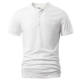 Herren Casual T-Shirt | Kurzärmeliges Basic Oberteil – Weiß