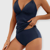 Nolira | Elegantes Tankini Set – Marineblau