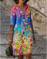 Eldavine – Stilvolles Kleid mit Print – Farbe 8