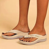 Ember – Orthopädische Damen-Slipper für stilvollen Komfort – Beige