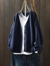 AMORIA | STRICKCARDIGAN – Marineblau