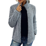 Bequemes Damen Fleece-Weste - Petra – Grau