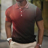 Emilio - Poloshirt mit Farbverlauf in modernem Design – Rot