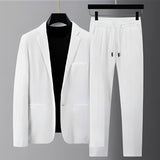 Alvin - Stilvolles zweiteiliges Set für Herren – Weiß