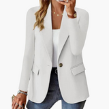 Klassischer Blazer - Damenmode für Büro und City-Looks – Weiß