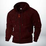 Arvion™ - Moderne und Stilvolle Fleecejacke für Männer – Burgunderrot