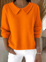 Frieda | Klassischer Pullover – Orange