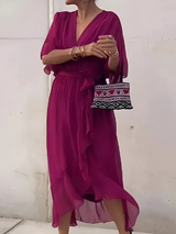 Sherry | Wickel Midikleid – Violet