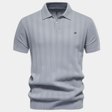 Luke | Lässiges Poloshirt – Hellgrau