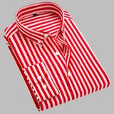 Herrenhemd aus kariertem Oxford-Material – Rot