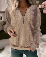 Aurora - warmer pullover mit Stil! – Khaki