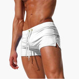 Badeshorts für Männer – Schnelltrocknende Badehose für den Sommer – Weiß