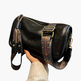 Crossbody Umhängetasche - Stilvolle Schultertasche für Damen – Schwarz