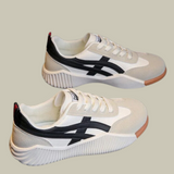 Damen Retro Schnürschuhe Mit Leichtem Netzdesign Für Casual Looks - Fadenburg – Schwarz