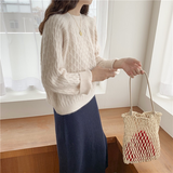 Nora designer-strick kuschelig weich – Beige