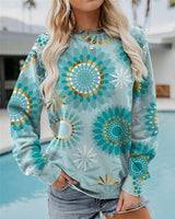 Thalassa – Stilvolles Baumwoll-Sweatshirt mit Grafik – Grün