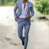 Riven - Schickes Zweiteiliges Hosen-Ensemble – Grau