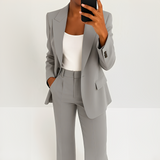 Brenda - Eleganter Anzug – Grau
