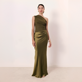 Keena - Elegantes Maxikleid – Grün
