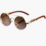 Damen Sonnenbrille mit Rundgläsern und UV-Schutz für alle Jahreszeiten – Tea Pink