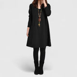 SOPHIA | Kleid mit Taschen – Schwarz