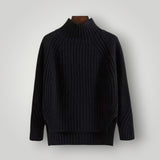 Damen Strickpullover | Moderner, lässiger Pullover mit Komfort – Schwarz