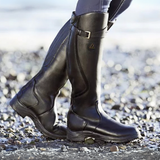 Damen Winter Stiefel | Kniehoch Reitstil mit Schnalle – Schwarz