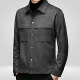 Herren Utilityjacke | Markante Optik mit funktionaler Struktur – Dunkelgrau